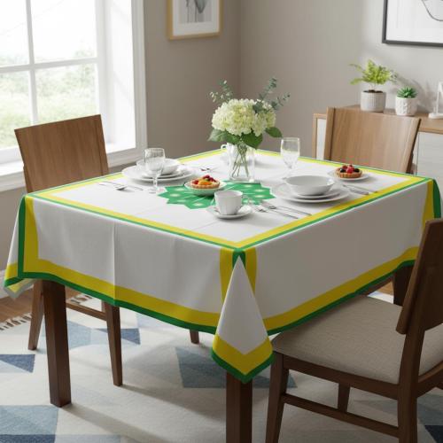 سفرة سماط نقشة الغضار الأخضر