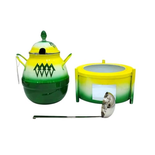 جرة فول غضار أخضر