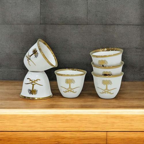 فنجان سيفين ونخلة جامبو مذهب