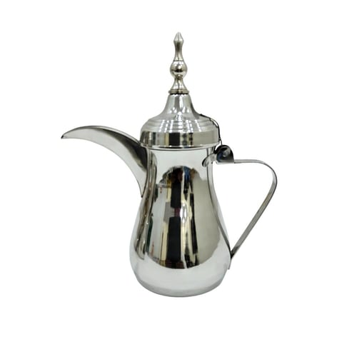 دلة رسلان زينة استيل فضي