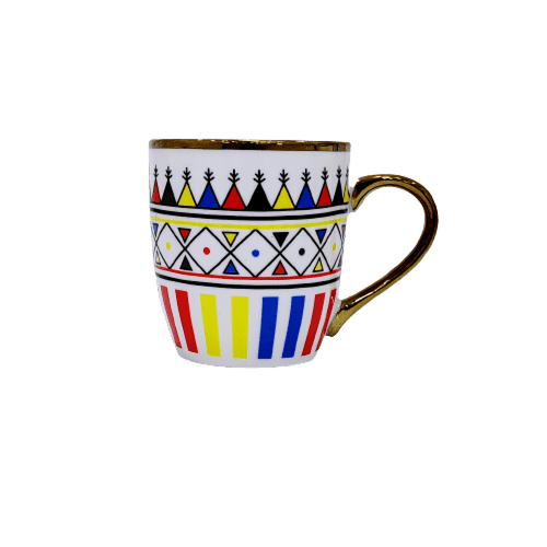 كوب بيد بدون صحن نقشة عسيري كبير