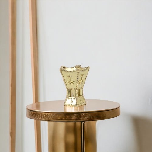 مبخرة سوري ذهبي صغير 12سم سيفين ونخلة