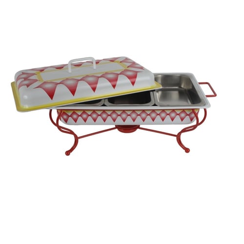 سخان بوفية غضار أحمر مستطيل