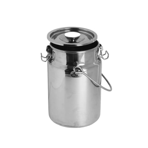 سطل حليب استيل