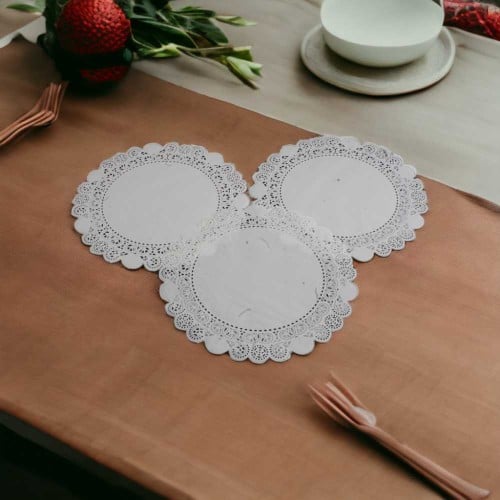 فرشة ورقية أرضية (أبيض)