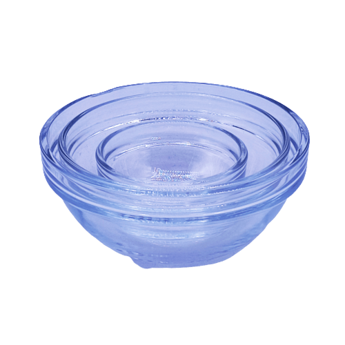 زبدية زجاج نضيف