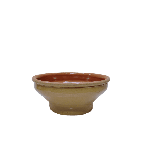 زبدية فخار اسباني 14 سم عميق