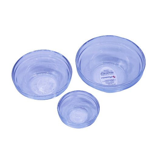 زبدية زجاج نضيف