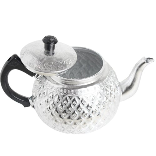 ابريق معدن منقوش تايلاندي فضي