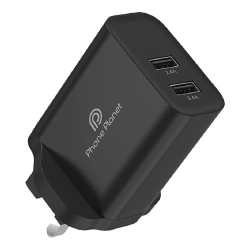 شاحن جداري منفذين بقوة 24 وات