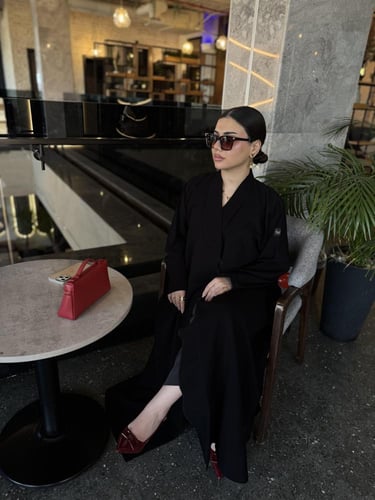 عباية اثير قماش كريب طايح