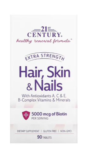 فيتامينات الشعر من تونتي ون سينشري مع 5000 بيوتين...