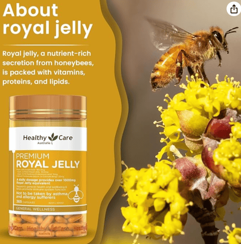 رويال جيلي من هيلثي كير 1000 عدد 365 كبسولة من است...