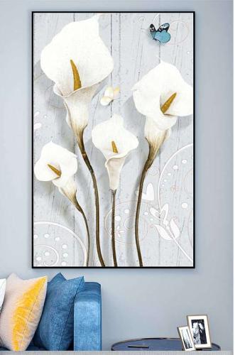 لوحة جدرية ورود وزهور جميلة مودرن