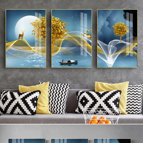 لوح جدارية ثلاث قطع مودرن