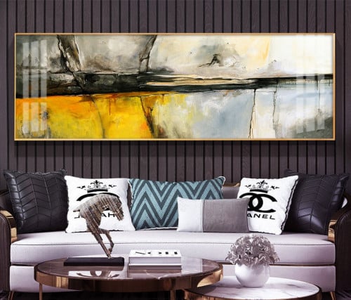 لوحه جدارية كبيرة فن تجريدي جميله جدا