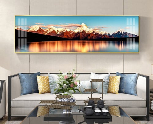 لوحه جدارية كبيرة جبال جميله جدا