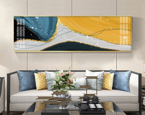 لوحه جدارية كبيرة تجريدية جميله جدا