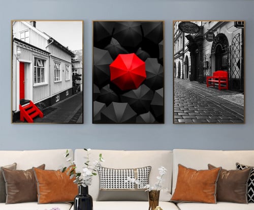 لوح جدارية ثلاث قطع مودرن