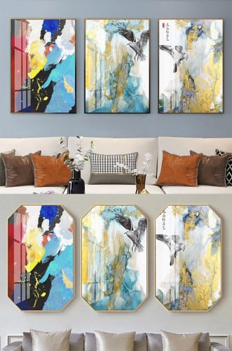 لوح جدارية ثلاث قطع مودرن