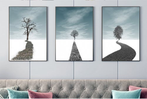 لوح جدارية ثلاث قطع مودرن