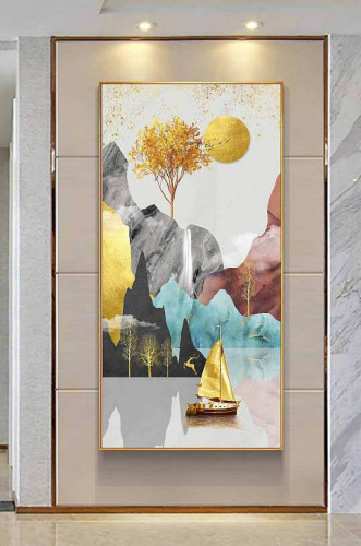 لوحة جدارية فن تجريدي