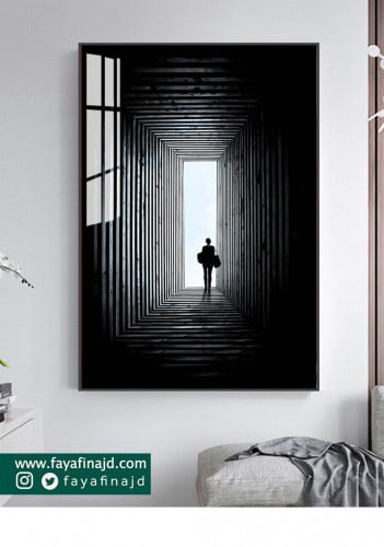 Wall art city black and white