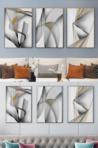 لوح جدارية ثلاث قطع مودرن