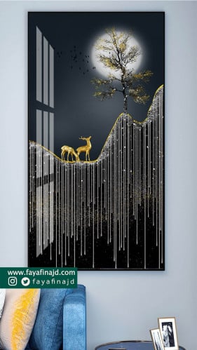A very beautiful golden wall plaque