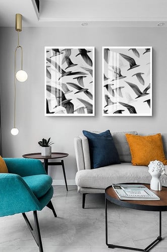 لوح جدارية قطعتين