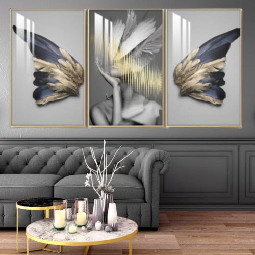 لوح جدارية ثلاث قطع مودرن