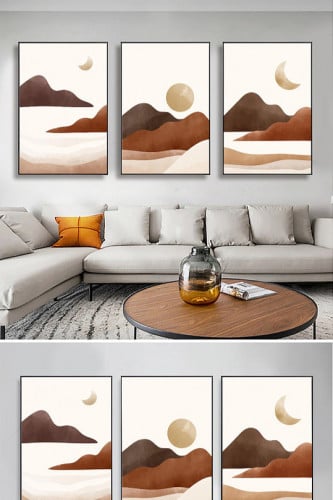 لوح جدارية ثلاث قطع مودرن