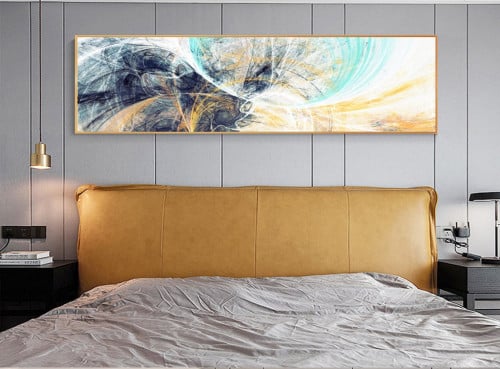 لوحه جدارية كبيرة أمواج جميله جدا