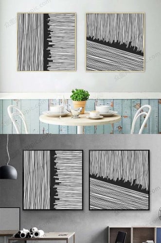 لوح جدارية قطعتين