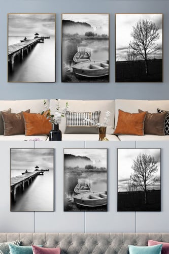 لوح جدارية ثلاث قطع مودرن