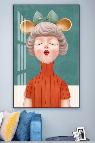 لوحة جدارية فنية لغرف البنات