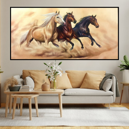 لوحة جدارية مجموعة خيول جميلة