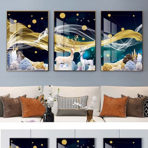 لوح جدارية ثلاث قطع مودرن