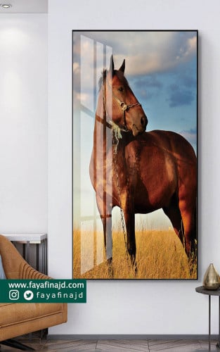 لوحة جدارية شموخ الخيل العربي