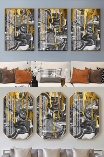 لوح جدارية ثلاث قطع مودرن