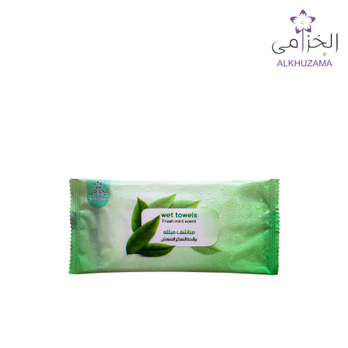 مناشف مبللة برائحة النعناع