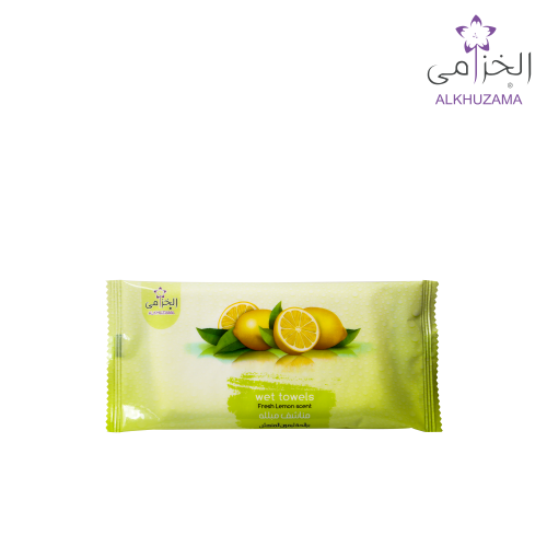 مناشف مبللة برائحة الليمون