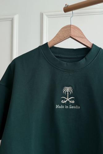 تيشيرت السعودية اخضر