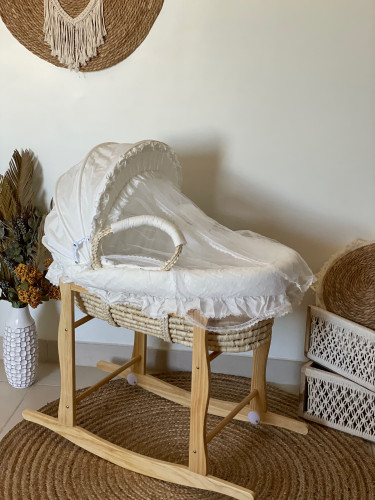 سلة موسى سرير مواليد باللون السكري