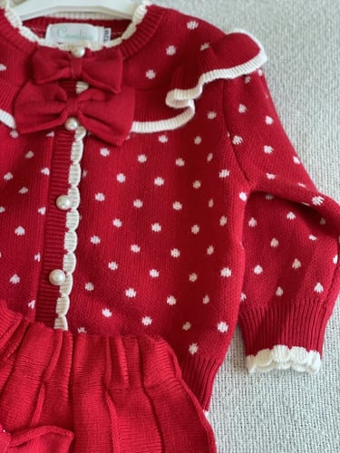 طقم شتوي أحمر ♥️