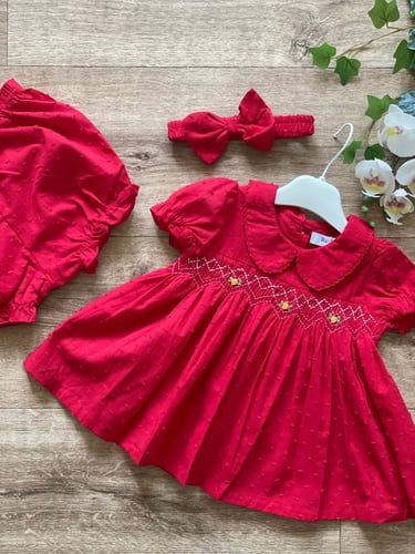 طقم سموكيد احمر 3 قطع