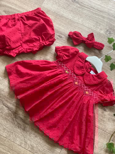 طقم سموكيد احمر 3 قطع