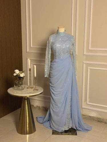 6680- فستان سهرة طويل