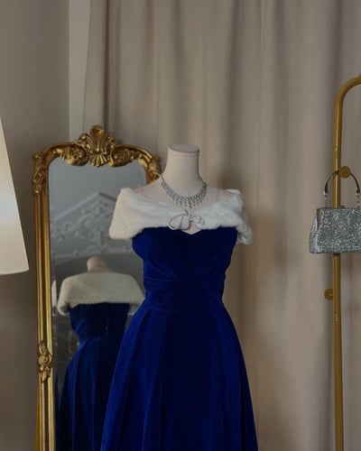 فستان سهرة ميدي 5406 (3 الوان)