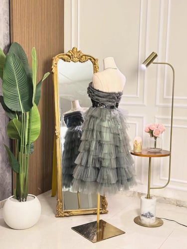 7241 - فستان سهرة ميدي